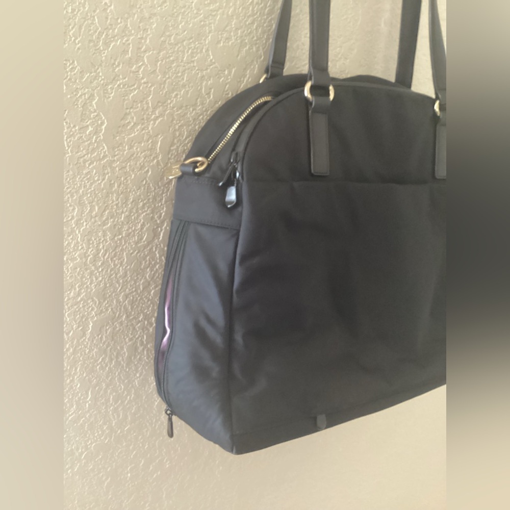 Lo & Sons Women's Laptop Bags Black Purple Lavender Large 13” - Picture 4 of 12